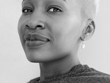 woman with confident smile