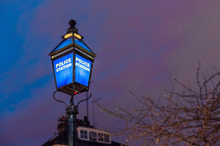 Photo of police station beacon