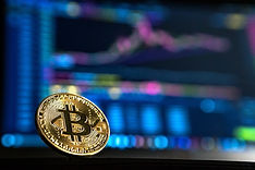 Bitcoin and stock graph