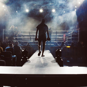 la préparation pour un combat de boxe 