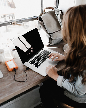 Woman on computer