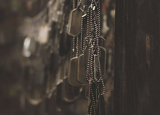 veterans dog tags display