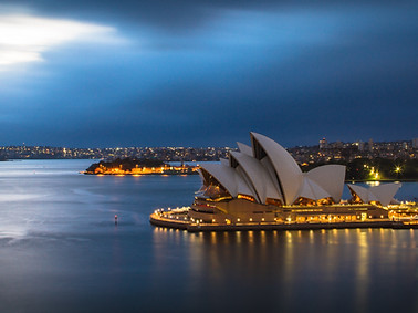 Vista aérea da Opera de Sydney