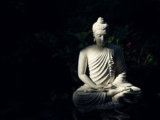 Statue of Buddha in meditation, symbolising pure intent and inner resolve
