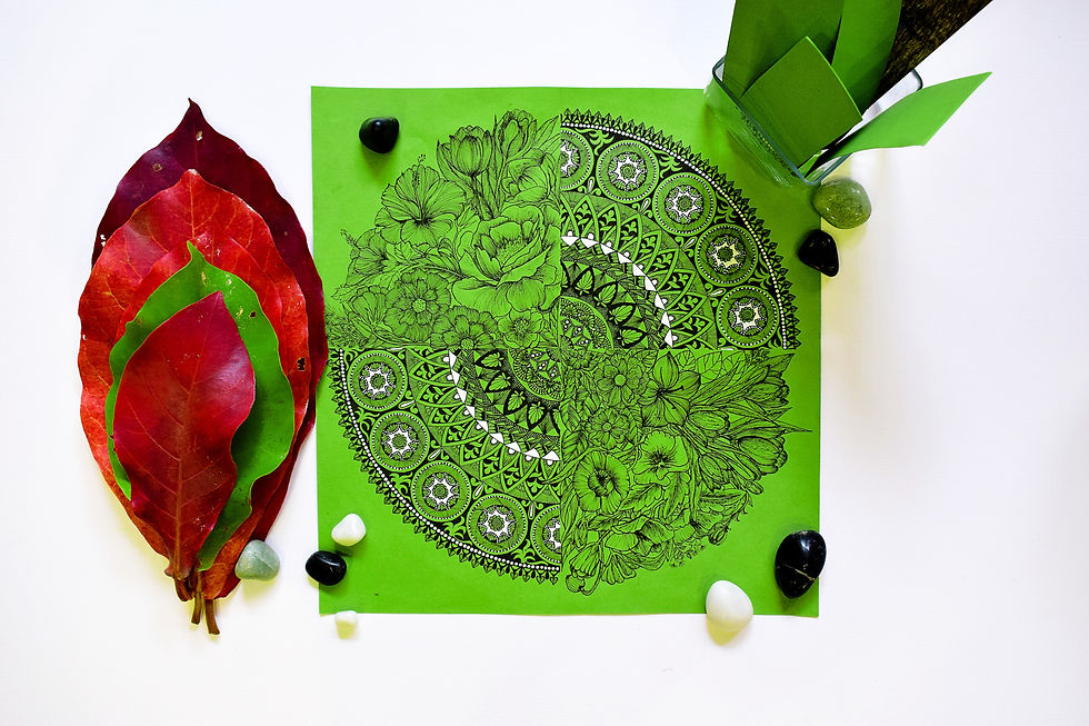 AHA - Critique & Zentangle - Paint Along