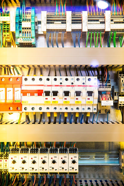 Close up of electrical consumer unit