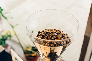 instagram sales funnel represented by coffee beans