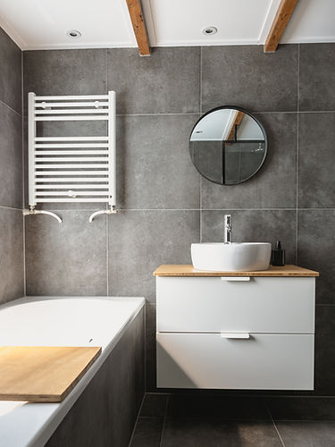 Bathroom Grey Tiles