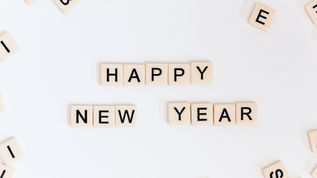 happy new year spelt out