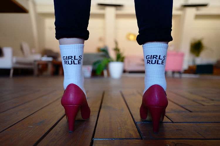 chaussures à talons rose