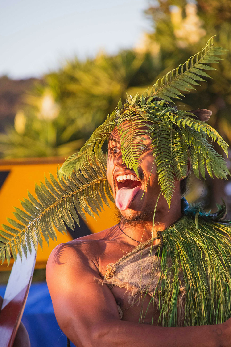 Maori man performing Haka for New Zealand Travel Guide