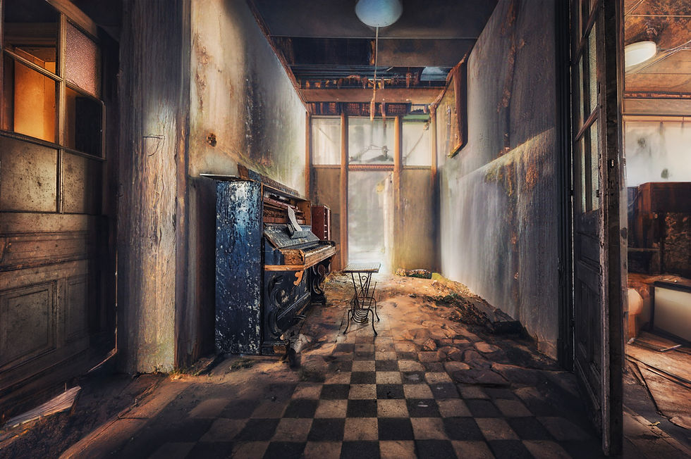 An abandoned rec hall