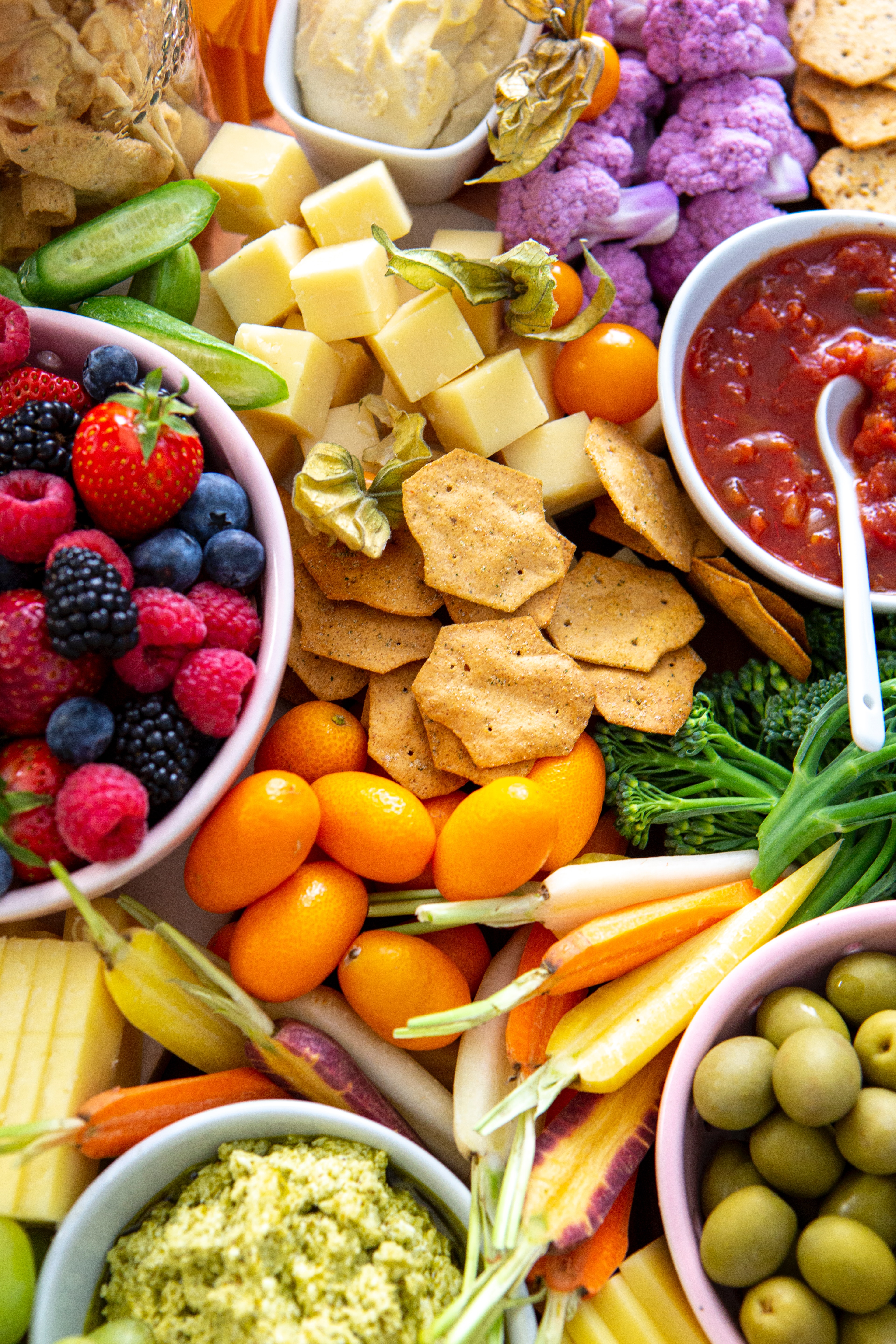 Arranged Food and Objects