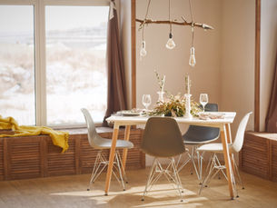 home dining room with a lot of natural light