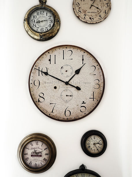 vintage clock on wall