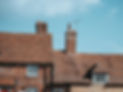 Brick chimney on period property