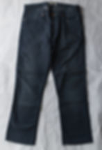 Trousers: A garment covering the lower part of the body from the waist to the ankles, with separate sections for each leg.