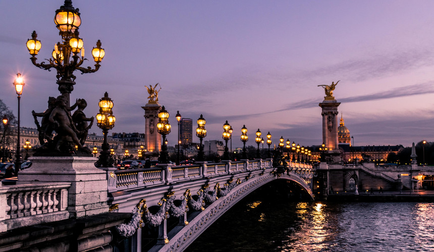 Pont Alexandre III (Famous Bridge) in Paris