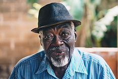 Elderly sitter speaking with a senior