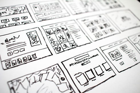 A blueprint sketch for an SEO or website development plan in DigiSenpai
