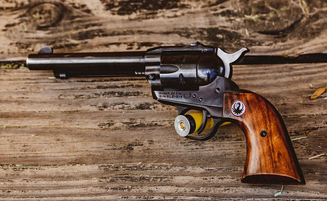 An antique revolver. Image by Dusty Barnes