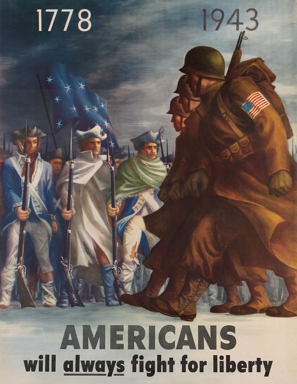 American Revolution Between The British and American soldiers from 1778 to 1943