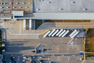 aerial photo of logistics center
