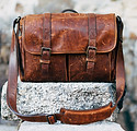 Image of leather bag by Álvaro Serrano