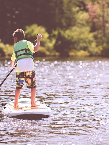 paddleboarding