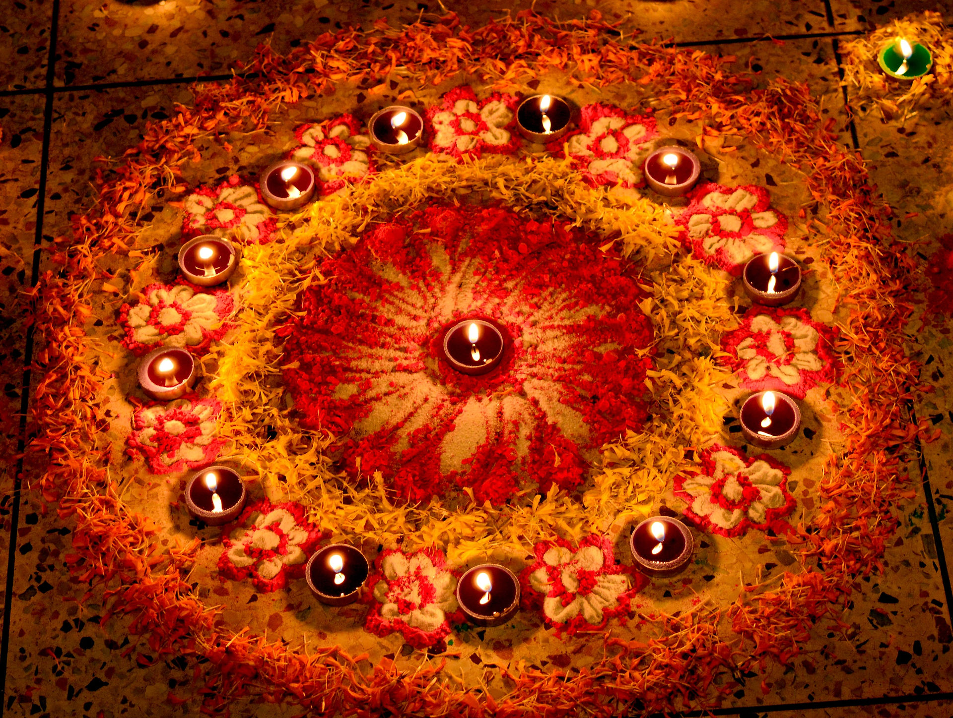 Diwali candles