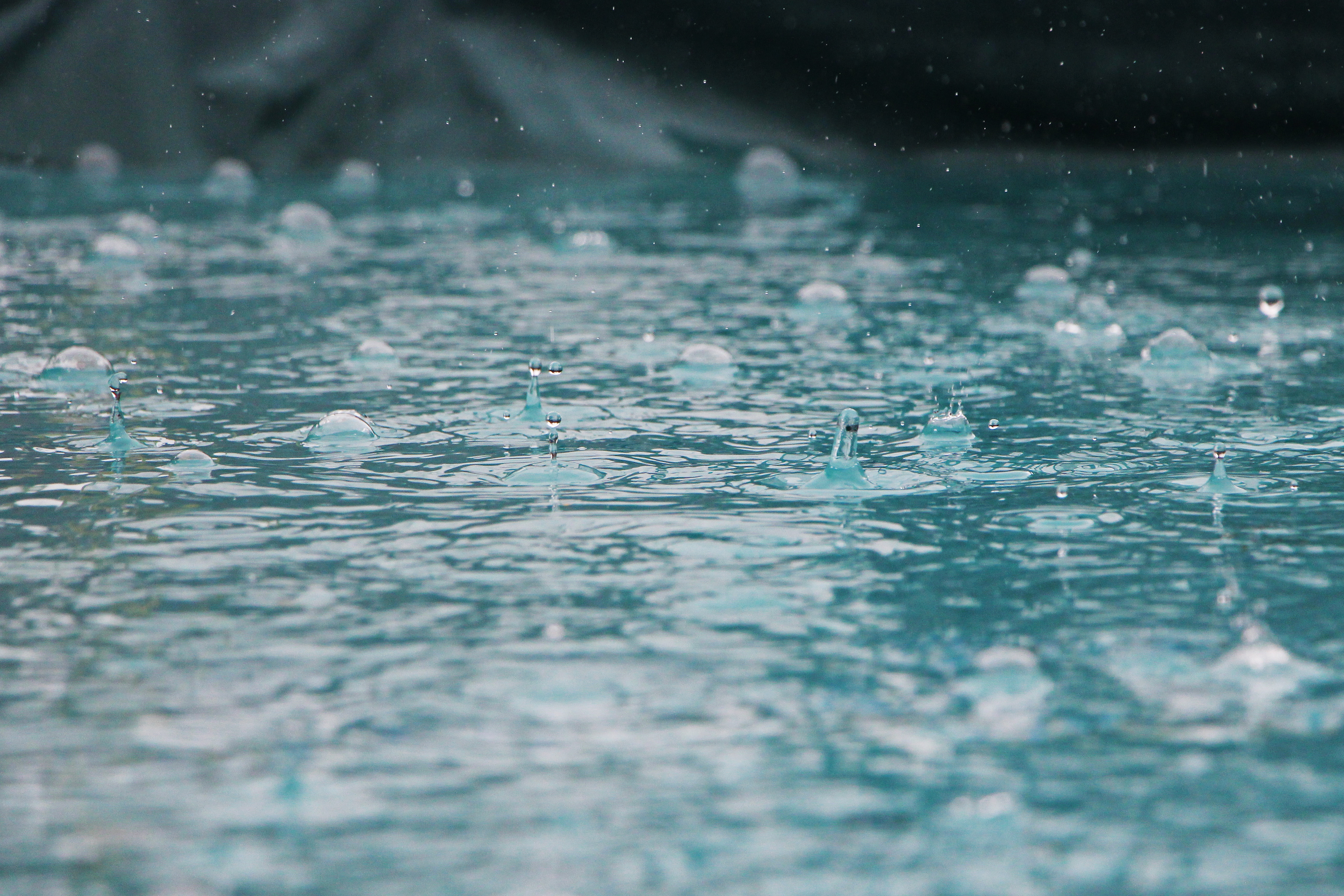 Gouttes de pluie tombant au sol | Image by Inge Maria