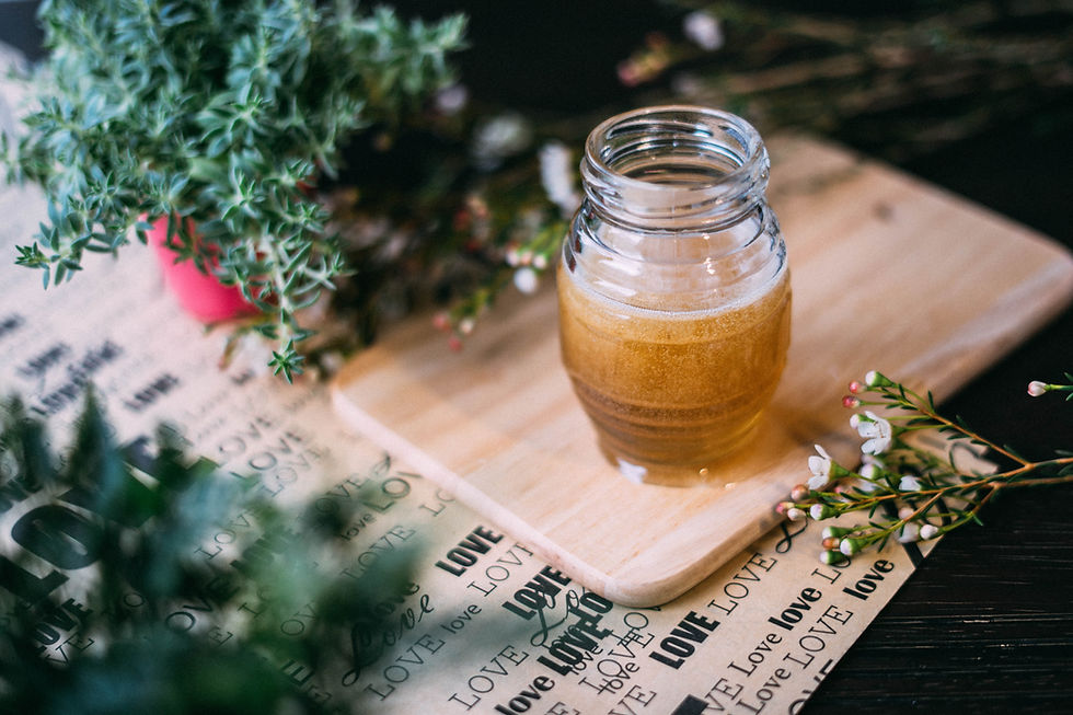 Honey Mustard Vinaigrette Dressing in a jar