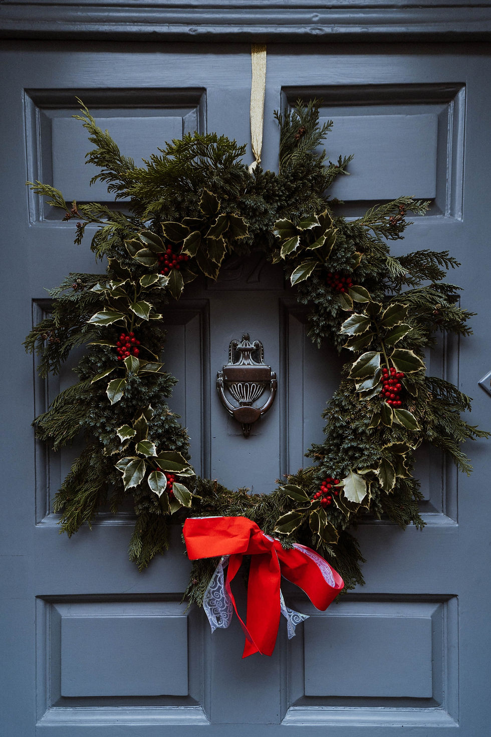 A welcome Christmas wreath