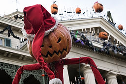 Pumpkin Santa Haunted Mansion Nightmare Before Christmas Overlay