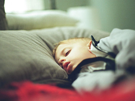 a boy sleeping peacefully