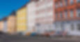 strip of apartment buildings