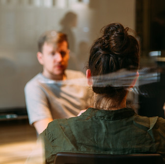 1-2-1 life coaching conversation between man and woman