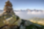 Bergpanorama Steine