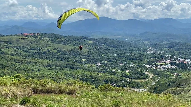 Paragliding At Kundasang