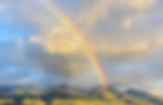 Rainbow and clouds