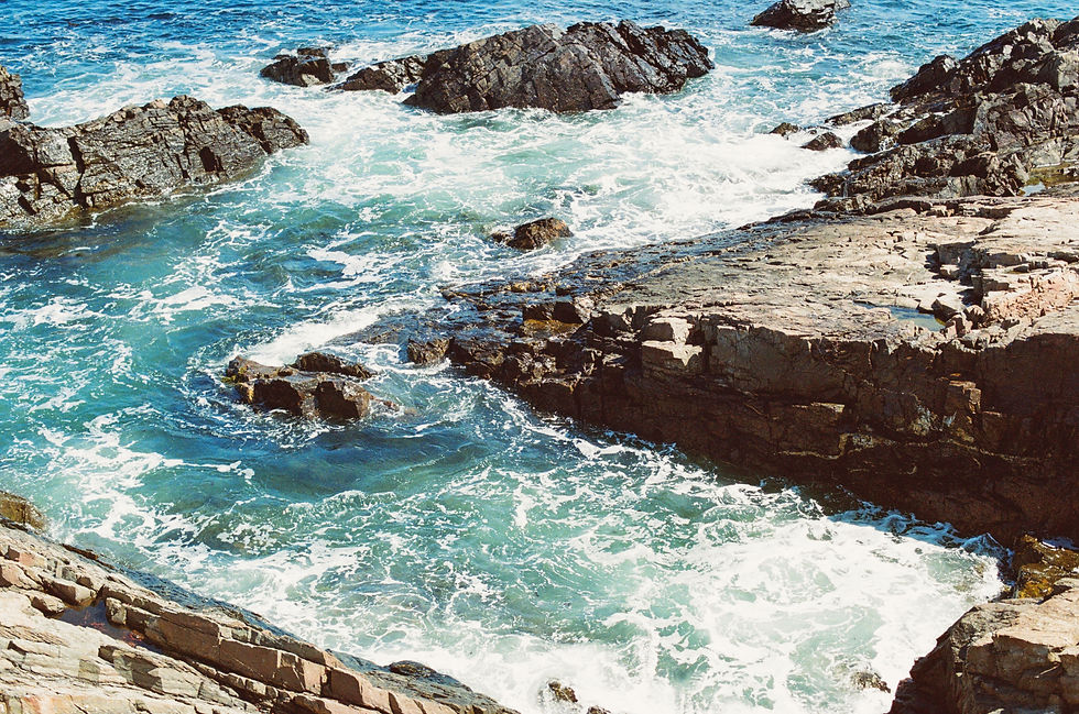 Ocean and rocks off the Marginal Way