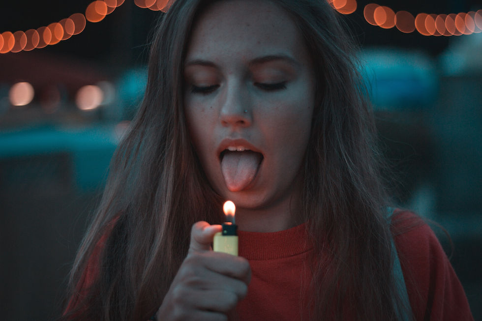 Tongue burn