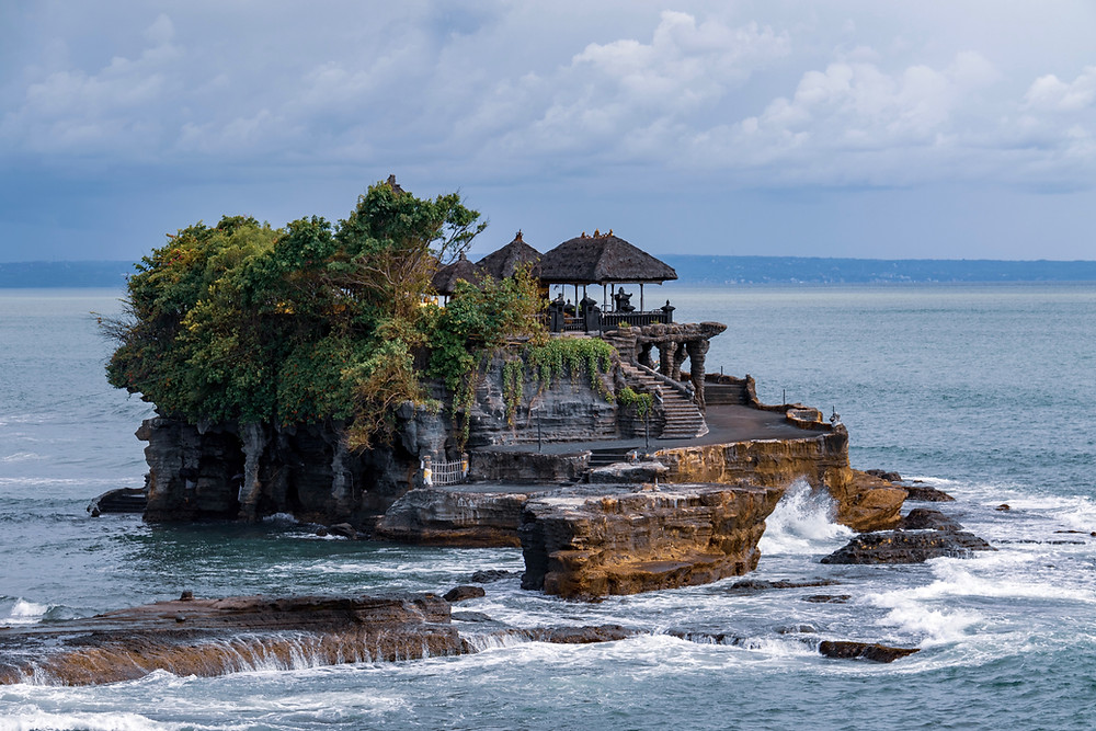Tanah Lot Temple in the sea