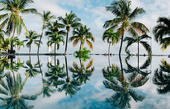 Cocktails on the beach in Mauritius
