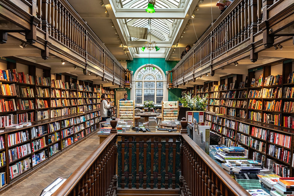 Blick in eine Buchhandlung