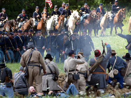 US Civil War reenactment 