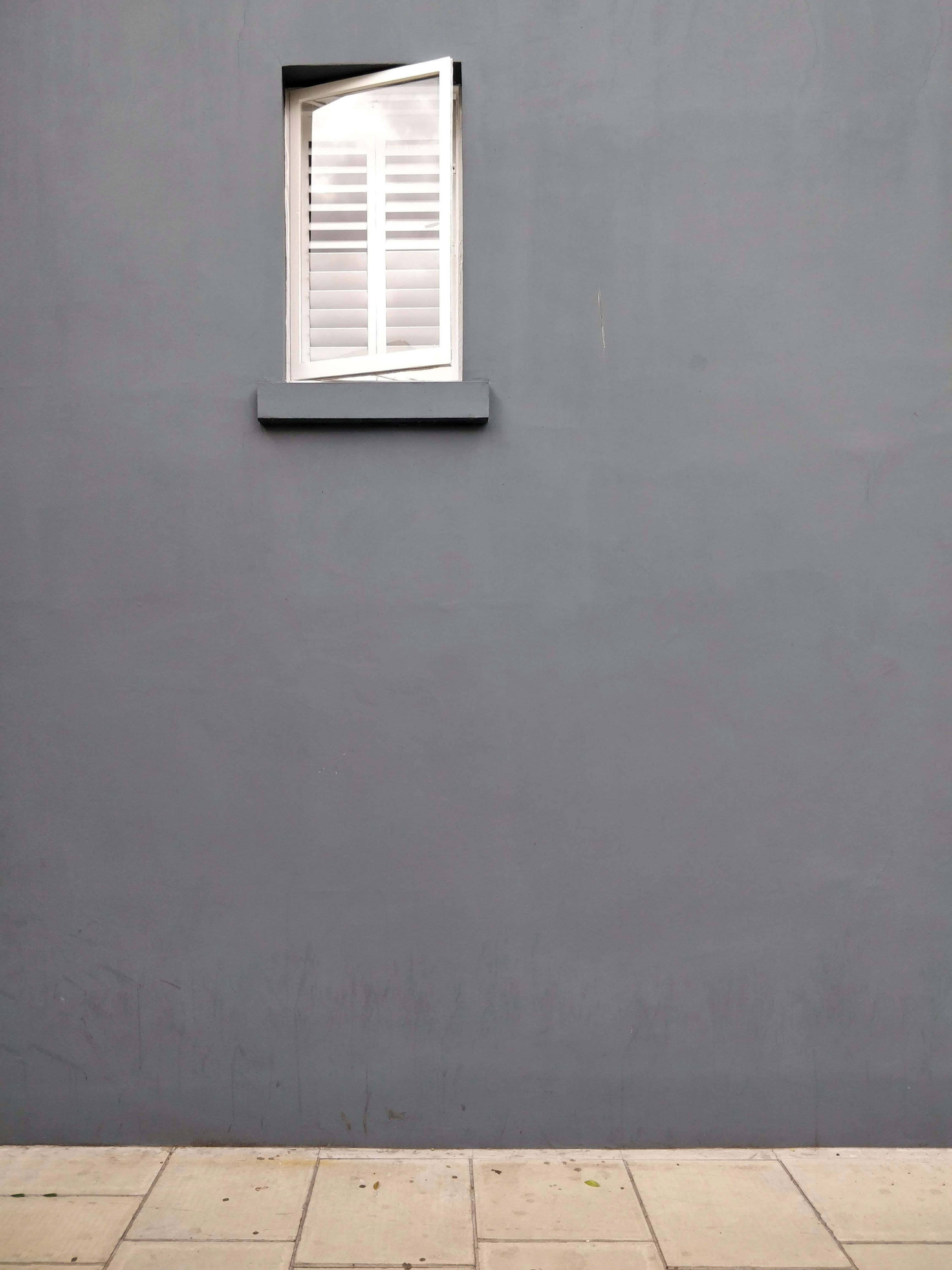 a wall with a window