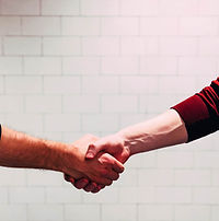 Two people shaking hands