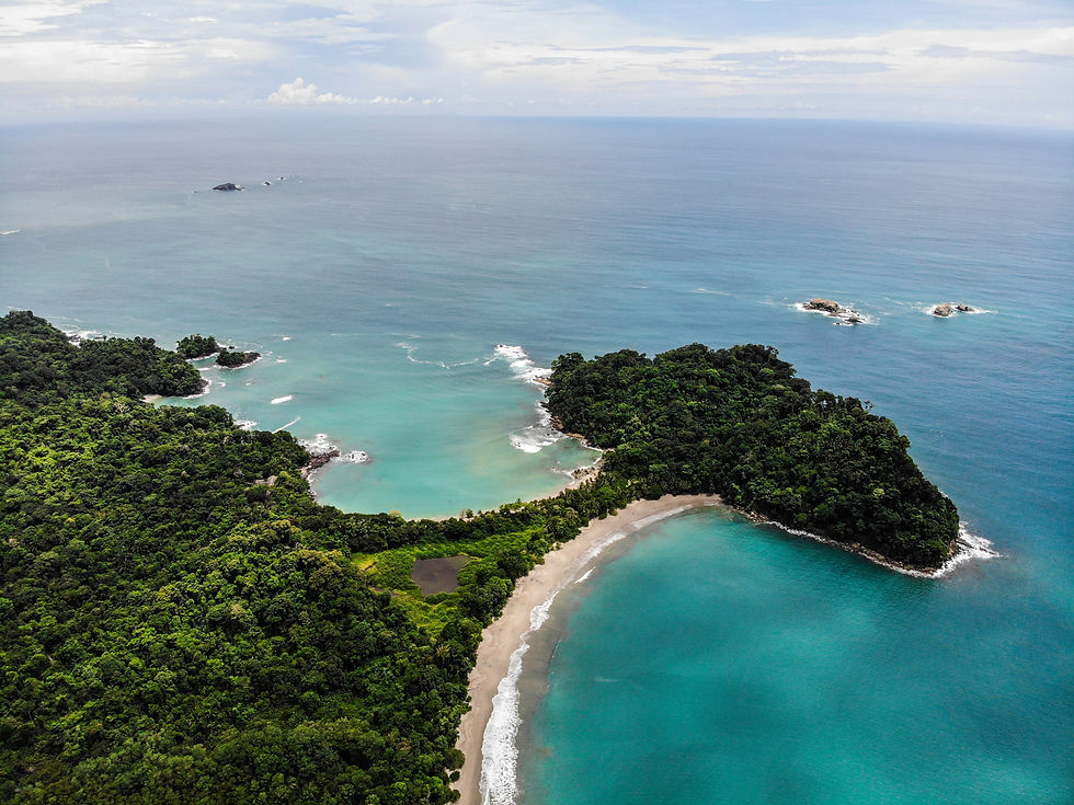 Aerial photo of Manual Antonio National Park