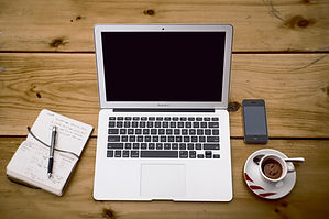 Typing on Laptop